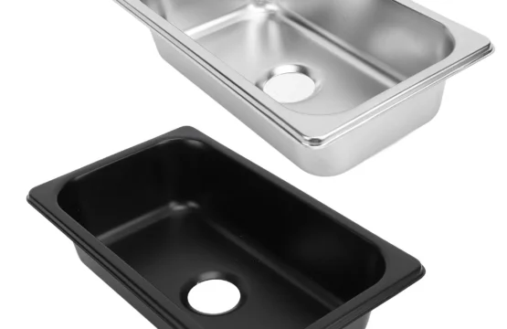 อ่างล้างจานอ่างล้างหน้าอ่างล้างจานห้องครัวสี่เหลี่ยมผืนผ้ามืออ่างล้างหน้า 40 มม.ท่อระบายน้ํา Outlet สําหรับเรือ Caravan เรือยอชท์เรือ 1