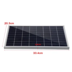 200W แข็งแผงโซล่าชุดสำหรับบ้านกันน้ำ Monocrystalline 12V แบตเตอรี่40A Controller 3M สาย 3