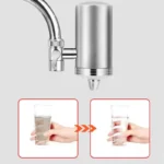 เครื่องกรองน้ำก๊อกครัวสเตนเลสแบบไม่ต้องติดตั้ง พร้อมไส้กรองเซรามิกหรือสารป้องกันตะกรัน 2