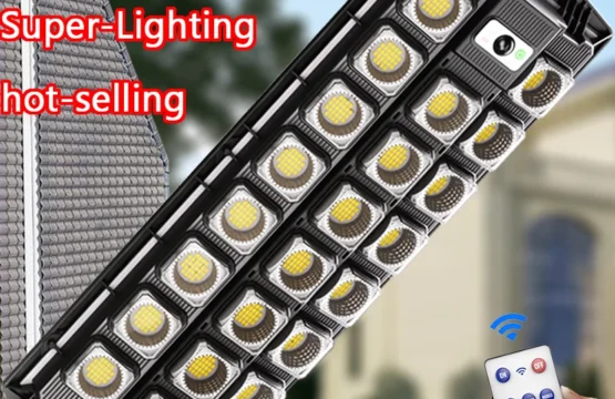 ใหม่ล่าสุดไฟถนนพลังงานแสงอาทิตย์ Motion Sensor LED น้ําท่วมพลังงานแสงอาทิตย์ Dusk To Dawn กลางแจ้ง IP66 กันน้ํา LED โคมไฟรักษาความปลอดภัยสําหรับ YARD 1