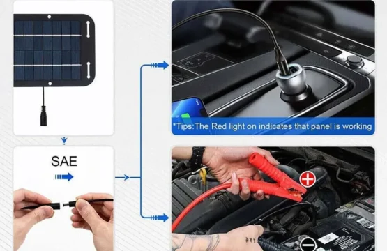 ชุดแผงโซลาร์เซลล์ 12V กันน้ำระดับ IP65 ประสิทธิภาพสูง สำหรับชาร์จแบตเตอรี่รถยนต์ ชาร์จไฟแบบ Trickle ด้วยพลังงานแสงอาทิตย์ สำหรับรถบ้านและรถแทรกเตอร์ 1