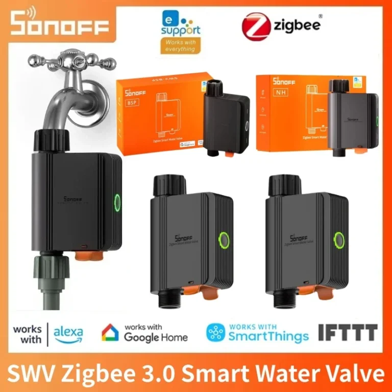 วาล์วน้ำ SONOFF SWV รุ่น SWV-BSP ระบบควบคุมการให้น้ำอัจฉริยะ ควบคุมผ่านแอป ตั้งเวลาได้ รองรับการสั่งงานด้วยเสียงผ่าน Alexa และ Google 1