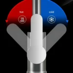 720 °   ก๊อกน้ำแบบหมุนได้สองทางสำหรับห้องครัวและห้องน้ำ 360 องศา °   วาล์วโลหะแบบหมุนได้ หัวฉีดโค้งสูง อุปกรณ์ในห้องน้ำ 6