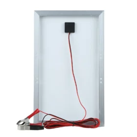 30W D C 12V/18V ชุดแผงพลังงานแสงอาทิตย์ชุดคลิปจระเข้/IP65 กันน้ําสําหรับบ้านในร่มกลางแจ้งแบบพกพา 3