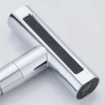 ก๊อกน้ําห้องครัวน้ําตก 4 โหมดสากล 360 ° หมุนสวิงอาร์มสแตนเลสร้อนเย็นหลุมเดียวดาดฟ้าติดอ่างล้างจานแตะ 6