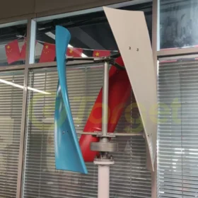 กังหันลมบ้านแนวตั้ง 5000W 12V 24V 48V 10KW 8KW ความเร็วลมเริ่มต้นต่ำ พร้อมตัวควบคุมไฮบริด Mppt พลังงานทดแทนฟรี 6