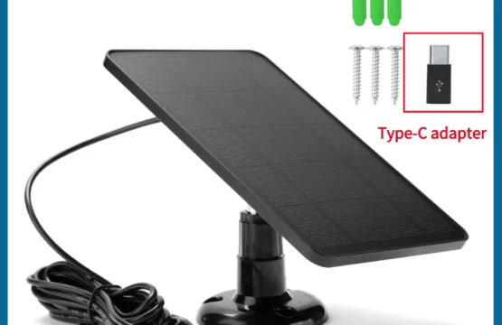 10W 5V แผงพลังงานแสงอาทิตย์ 2in1 Micro USB + Type-C แผงพลังงานแสงอาทิตย์กลางแจ้ง SOLAR Cells Chargerfor Security กล้อง/บ้านขนาดเล็กระบบ 1