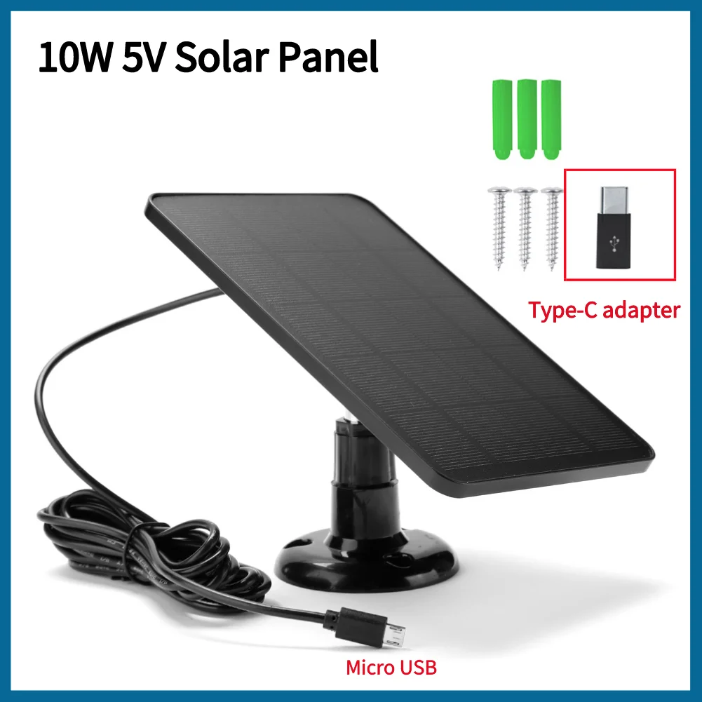 10W 5V แผงพลังงานแสงอาทิตย์ 2in1 Micro USB + Type-C แผงพลังงานแสงอาทิตย์กลางแจ้ง SOLAR Cells Chargerfor Security กล้อง/บ้านขนาดเล็กระบบ 1 10W 5V แผงพลังงานแสงอาทิตย์ 2in1 Micro USB + Type-C แผงพลังงานแสงอาทิตย์กลางแจ้ง SOLAR Cells Chargerfor Security กล้อง/บ้านขนาดเล็กระบบ 1