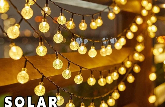 2024 ใหม่ลูกโลกคริสตัลพลังงานแสงอาทิตย์ไฟ LED String LED พลังงานแสงอาทิตย์กลางแจ้ง IP65 Fairy Light Christmas Garland สําหรับ Garden Party Decor 1