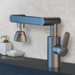 แขนกล Universal ก๊อกน้ําห้องน้ําห้องครัว Splashproof ก๊อกน้ําเคาน์เตอร์ห้องน้ําอ่างล้างหน้าก๊อกน้ําร้อนและเย็น Accessorie 2