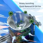 6W Aquarium Surface Oil Skimmer Filter Mute Auto โปรเซสเซอร์ฟิล์มน้ํามันลบเครื่องมือสําหรับ Aquarium Fish Tank กรองน้ํา 220-240V 4