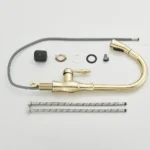 POIQIHY Bronze สีดําก๊อกน้ําห้องครัวดึงอ่างล้างจานแตะห้องน้ําร้อนเย็น TAP Crane สําหรับห้องครัว 360 หมุน 5