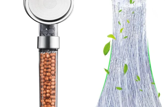 1 PC กรองหัวฝักบัว ABS น้ําแรงดันสูงสเปรย์มือถือ CLEAR Showerheads พร้อมลูกปัดกรองสําหรับห้องน้ํา