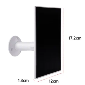 ชุดแผงโซลาร์เซลล์ 3W 6V 360 ° เครื่องชาร์จพลังงานแสงอาทิตย์แบบติดผนังปรับได้ สายชาร์จ 9.8 ฟุต แผงโซลาร์เซลล์สำหรับกล้องวงจรปิด Ring Eufy Blink Arlo 6