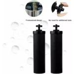 ไส้กรองน้ำสำหรับ BB9-2 ไส้กรองคาร์บอนกัมมันต์สีดำ ใช้ได้กับระบบกรองน้ำแบบใช้แรงโน้มถ่วง Berkey Gravity Royal Crown 6