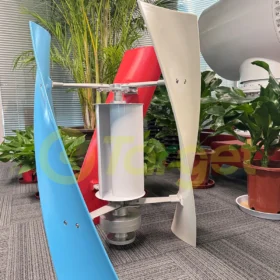 กังหันลมบ้านแนวตั้ง 5000W 12V 24V 48V 10KW 8KW ความเร็วลมเริ่มต้นต่ำ พร้อมตัวควบคุมไฮบริด Mppt พลังงานทดแทนฟรี 4