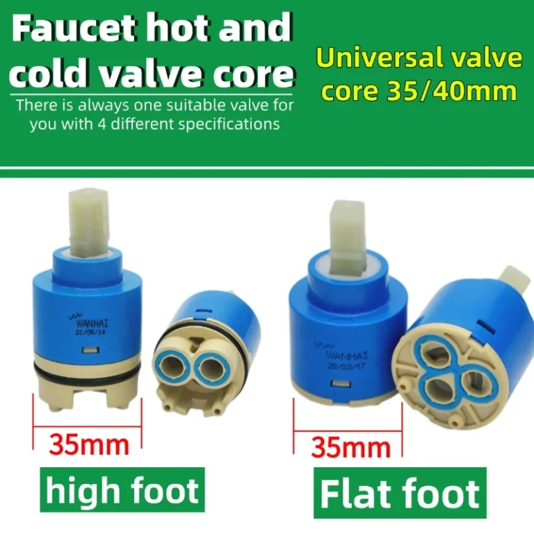 ตลับก๊อกน้ำเซรามิกสากล 35/40 มม. แกนวาล์วผสมร้อนเย็น - แบน/เท้าสูง 1