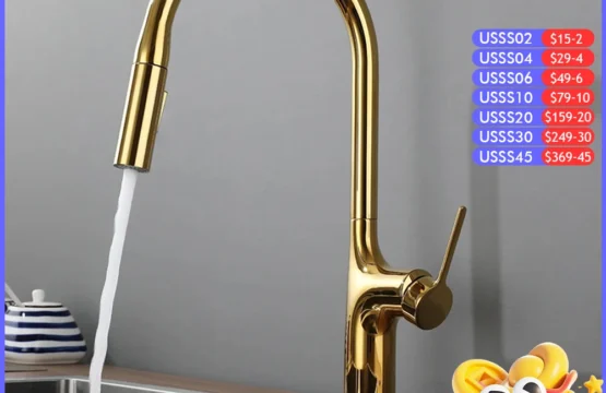 Bagnolux ไทเทเนียมสีดำแปรงดาดฟ้าติดตั้งก๊อกน้ำห้องครัว2ฟังก์ชั่นดึงดึง Out Mixer ก๊อกน้ำร้อนและเย็น 1