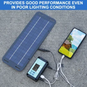 ชุดแผงพลังงานแสงอาทิตย์ 12V 30W IP65 กันน้ําพลังงานแสงอาทิตย์ Trickle Charger แบบพกพา Monocrystalline Solar Powered Battery Charger พร้อม 5