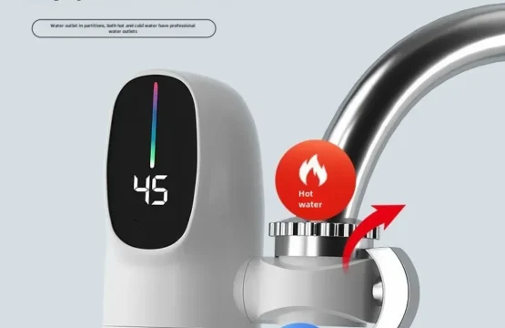 3000W น้ําร้อนทันที เครื่องทําความร้อน ก๊อกน้ําไฟฟ้า Tankless สําหรับห้องครัวเครื่องทําความร้อนอย่างรวดเร็วแตะพร้อมจอแสดงผลอุณหภูมิ 1