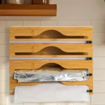 1 PC KITCHEN Wrap พร้อมฟอยล์ & Cling เครื่องตัดฟิล์มกล่อง,ไม้ไผ่สดถุงตัด, ถังขยะและถุงพลาสติกไม้ ST 6