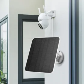 แผงโซลาร์เซลล์ 5V 6W กันน้ำระดับ IP65 ที่ชาร์จพลังงานแสงอาทิตย์ 360 ° ตัวยึดแบบปรับได้สำหรับกล้องรักษาความปลอดภัยสำหรับยูฟีแคม 3/3C/2/2C/2 โปร 4