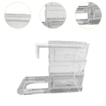 กล่องกรองน้ำตู้ปลาแบบหยดน้ำหลายชั้น เพิ่มการไหลเวียนของน้ำ ถังกรองน้ำแบบใส อุปกรณ์กรองน้ำสำหรับตู้ปลา ระบบกรองน้ำด้านบนตู้ปลา 5