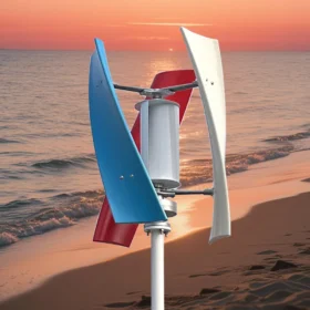 กังหันลมบ้านแนวตั้ง 5000W 12V 24V 48V 10KW 8KW ความเร็วลมเริ่มต้นต่ำ พร้อมตัวควบคุมไฮบริด Mppt พลังงานทดแทนฟรี 3