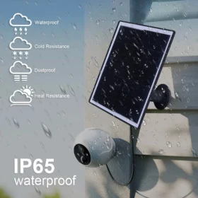 20W 5V Shingled Solar Panel Micro USB & USB-C Port Solar Panel Charger IP65 Waterproof Solar Charging Panel for Security Camera 3