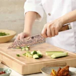 ชุดมีดครัว XINZUO ระดับไฮเอนด์ 1-6 ชิ้น ชุดมีดทำครัว 53 ชั้น เหล็กดามัสกัสทองแดงสามสี พร้อมด้ามจับไม้พะยูงลาย 6