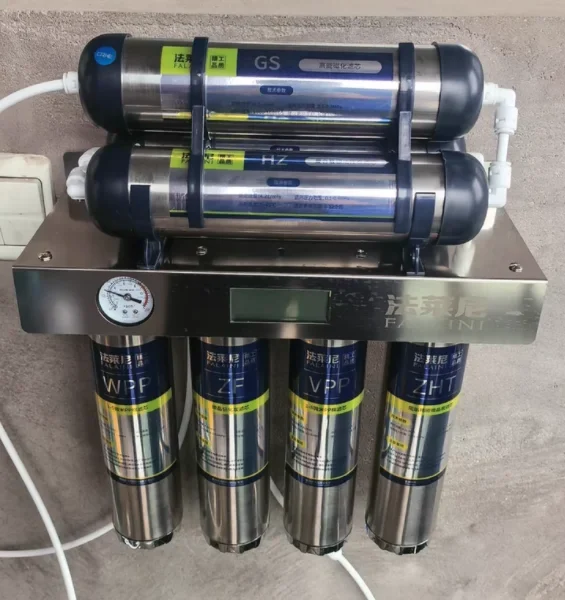 เครื่องกรองน้ำสแตนเลสฟอลีย์คุณภาพสูงสำหรับดื่มโดยตรง ระบบกรองแบบอัลตร้าฟิลเตรชั่น 7 ขั้นตอน AE 1