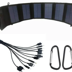 เครื่องชาร์จพลังงานแสงอาทิตย์แบบพับได้กลางแจ้งแผงโซลาร์เซลล์กันน้ำ 5V 160W เครื่องชาร์จแบตเตอรี่แบบพกพาพอร์ต USB โทรศัพท์มือถือพีซีรถเดินป่า 5