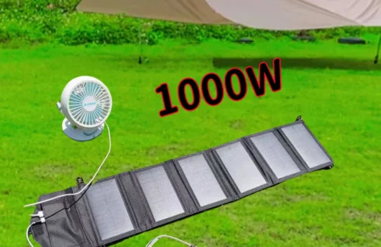 แผงโซลาร์เซลล์พับได้ 1000 วัตต์ ชาร์จโทรศัพท์มือถือผ่านพอร์ต USB Type C ใช้กลางแจ้ง ชาร์จแบตเตอรี่สำรองสำหรับเดินป่า ตั้งแคมป์ พกพาสะดวก เหมาะสำหรับชาร์จในช่วงเทศกาลคริสต์มาส 1