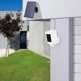 20W 5V Micro USB + Type-C DC3.5x1.35 Wall Mount Bracket แผงพลังงานแสงอาทิตย์ 9.8FT สายชาร์จสําหรับแหวน Stick Up & Spotlight กล้อง 3