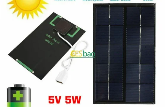 แผงพลังงานแสงอาทิตย์ USB กลางแจ้ง 5W 5V ชาร์จพลังงานแสงอาทิตย์แบบพกพาบานหน้าต่างปีนเขา Fast Charger Polysilicon Travel DIY Solar Charger เครื่องกําเนิดไฟฟ้า 1