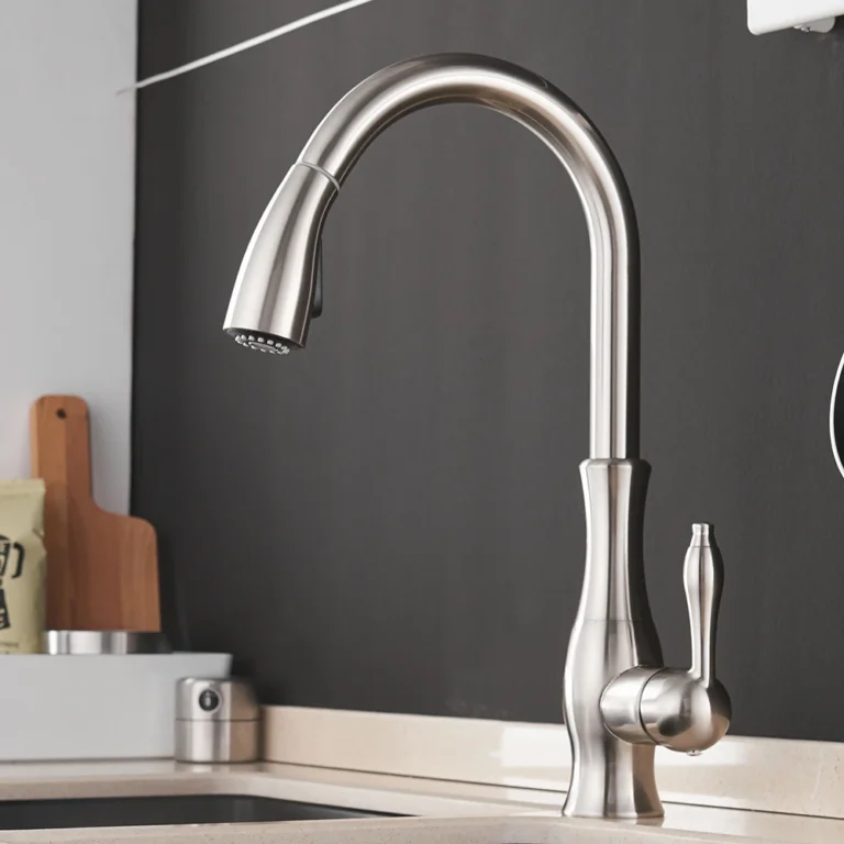 ก๊อกน้ําห้องครัว Silver เดี่ยวดึง KITCHEN TAP SINGLE Hole Handle หมุน 360 องศา Water Mixer TAP Mixer TAP 866011 1