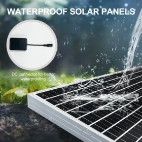 แผงโซลาร์เซลล์ SOECOPO 1500W เกรด A+ สำหรับใช้ในบ้าน รถบ้าน เรือ 18V กันน้ำ 10BB เซลล์ ประสิทธิภาพสูง 50W 5