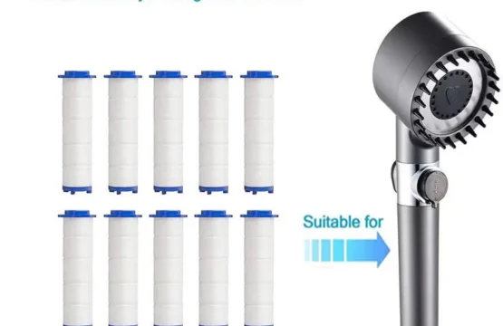 ไส้กรองฝักบัวสายอ่อน ชุดไส้กรองทดแทนสําหรับน้ํากระด้าง 10 ชิ้น ขจัดคลอรีน และสารที่เป็นอันตรายอย่างมีประสิทธิภาพมากขึ้น