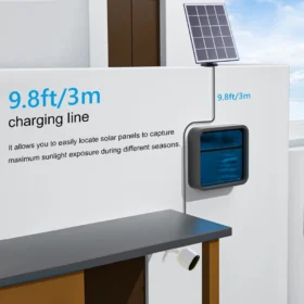 5V 10W กล้องแผงโซลาร์เซลล์เครื่องชาร์จ IP65 กล้องรักษาความปลอดภัยกันน้ำแผงโซลาร์เซลล์ 360 ° ตัวยึดติดผนังแบบปรับได้สำหรับอาร์โล อัลตร้า/อัลตร้า 2 4