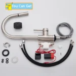 Rozin สมาร์ท Touch ก๊อกน้ําห้องครัวสีดําดึงออก Sensor ก๊อกน้ําสีดํา/นิกเกิล 360 หมุนเครน 2 Outlet Water Mixer ก๊อก 6