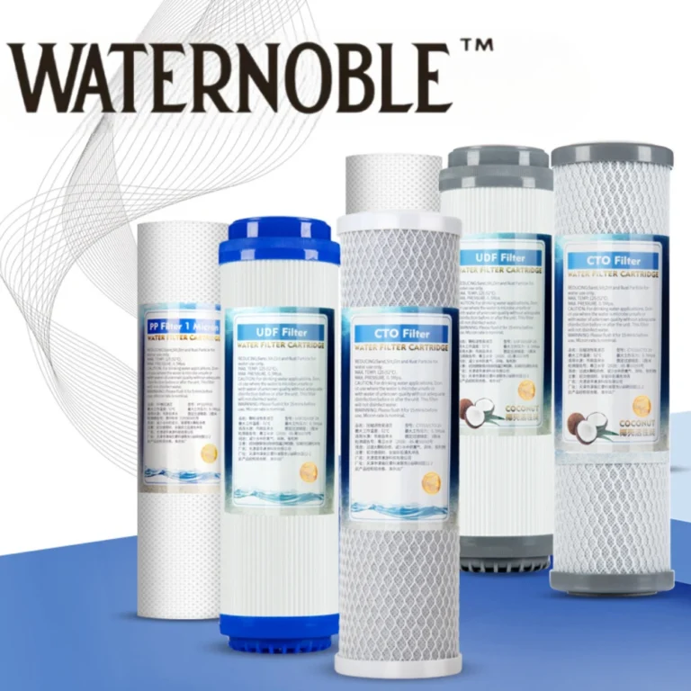 Waternoble ชุดไส้กรองน้ำสำรองขนาด10นิ้ว x 2.5นิ้วสำหรับระบบกรองน้ำระบบรีออสโมซิสทำจากผ้าฝ้าย PP & UPF & CTO 1