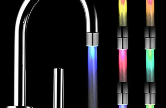 6 PC/3 PC/1 PC เปลี่ยนส่องสว่าง 7 สี LED ก๊อกน้ําสีเปลี่ยนกระพริบอุณหภูมิควบคุมก๊อกน้ํา 1