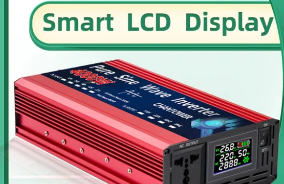 อินเวอร์เตอร์คลื่นไซน์บริสุทธิ์ DC 12V/24V/48V/60V/72V เป็น AC 220V/110V 1000W 2000W 3000W 4000W 5000W เครื่องแปลงไฟรถยนต์ พลังงานแสงอาทิตย์ 1