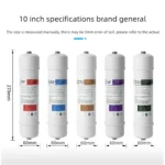 Waternoble 10 นิ้ว Quick Connect ชุดกรอง Ultra Filtration PP Cotton Pre Carbon Post Carbon T33 สําหรับเปลี่ยนไส้กรองน้ํา 3