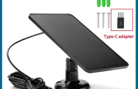 10W 5V แผงพลังงานแสงอาทิตย์ 2in1 Micro USB + Type-C แผงพลังงานแสงอาทิตย์กลางแจ้ง SOLAR Cells Chargerfor Security กล้อง/บ้านขนาดเล็กระบบ 1