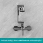 4 โหมดสแตนเลสติดผนังก๊อกน้ําห้องครัวห้องน้ําอ่างล้างจานอ่างล้างหน้าน้ําร้อนเย็น TAP 360 องศา 2