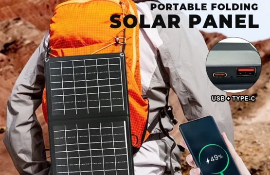 SOECOPO 40W กิจกรรมกลางแจ้งแบบพกพาแผงพลังงานแสงอาทิตย์แบบพับได้ Power Bank USB + Type-C Camping ชาร์จโทรศัพท์ปฏิบัติ 5V 1