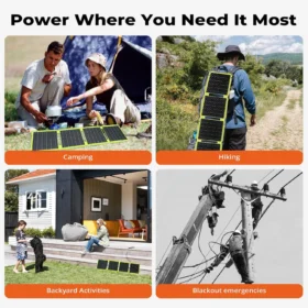 2000W แบบพกพาพลังงานแสงอาทิตย์แผงยืดหยุ่น 5v USB A C แบตเตอรี่โทรศัพท์มือถือเครื่องชาร์จ DC 12V สําหรับ power station 6