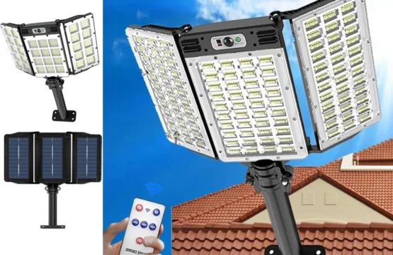 ไฟพลังงานแสงอาทิตย์ที่มีประสิทธิภาพกลางแจ้งสําหรับแสงสว่างสวนแสงแดดตกแต่งโคมไฟติดผนัง Motion Sensor กันน้ํา LED Solar Street Light 1