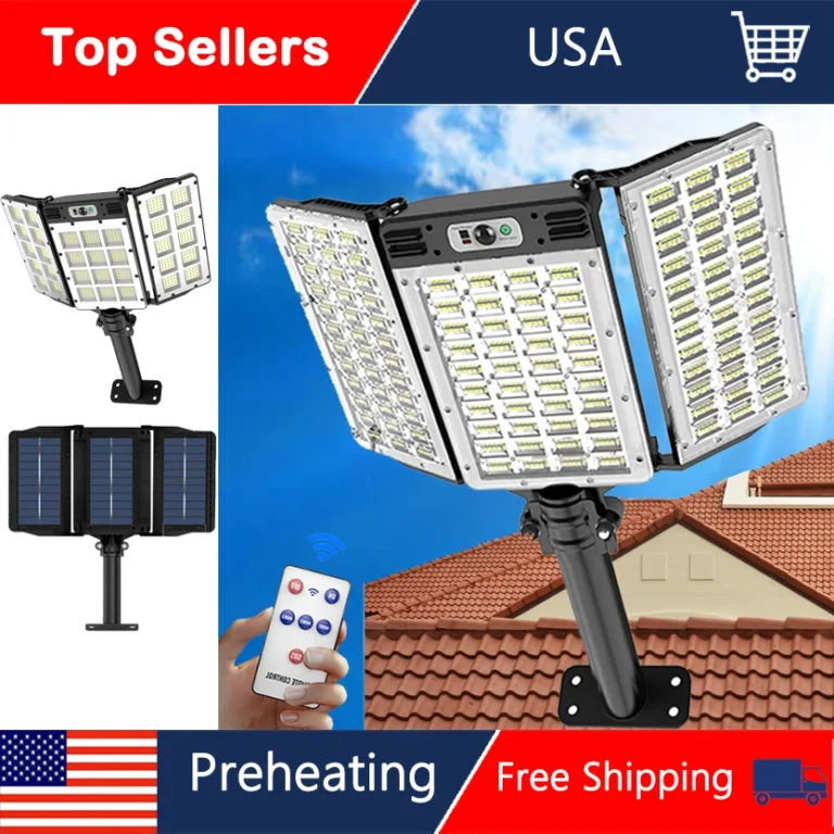 ไฟพลังงานแสงอาทิตย์ที่มีประสิทธิภาพกลางแจ้งสําหรับแสงสว่างสวนแสงแดดตกแต่งโคมไฟติดผนัง Motion Sensor กันน้ํา LED Solar Street Light 1